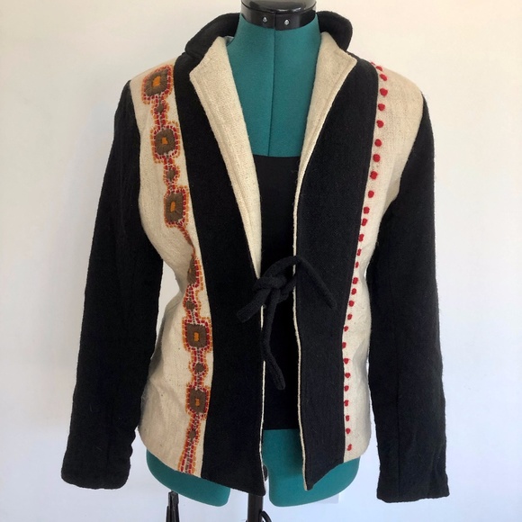 Raw Hand-Spun Wool Jacket - Picture 1 of 6